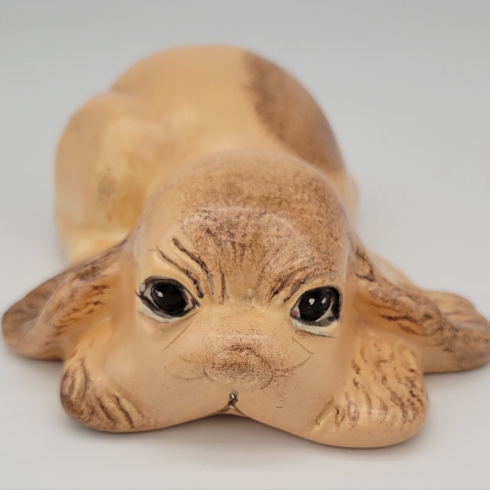 1959 Studio Art Pottery Brown Puppy Dog